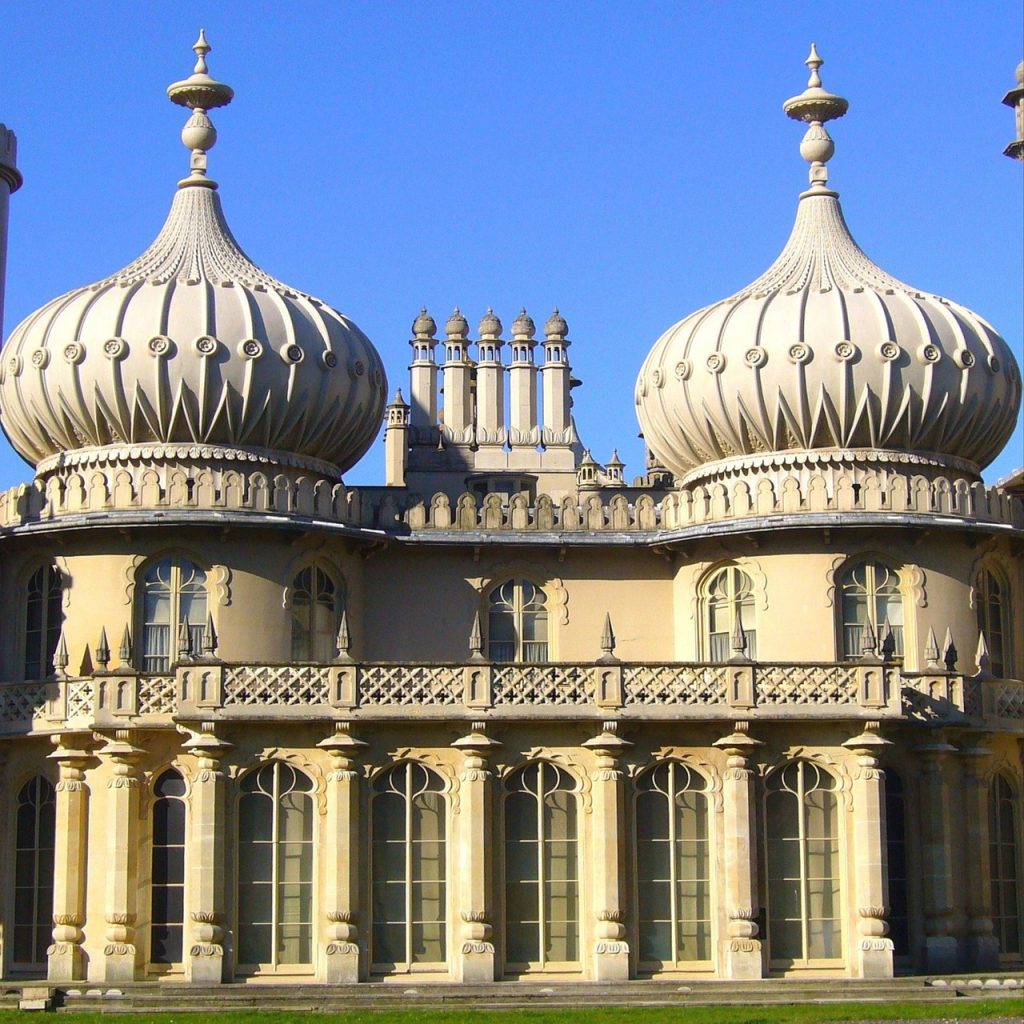 Brighton pavillion with onion domes